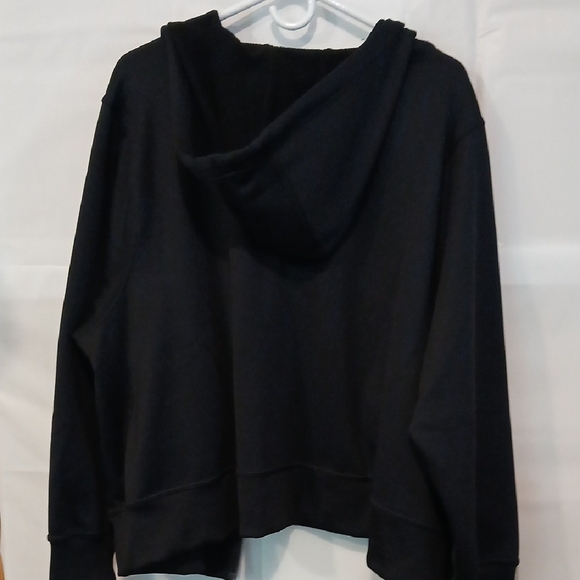 Nike Plus Size(3X) Jacket Black Full-Zip Hooded Jacket - Picture 7 of 8